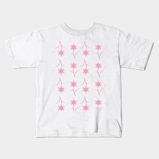 Pink Flowers Kids T-Shirt